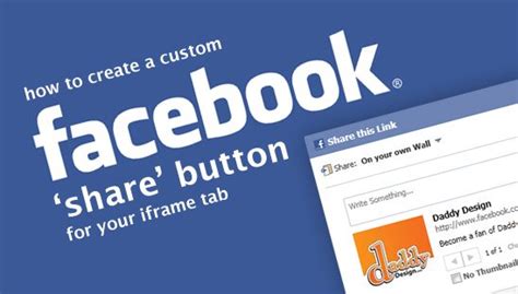 custom facebook share button.